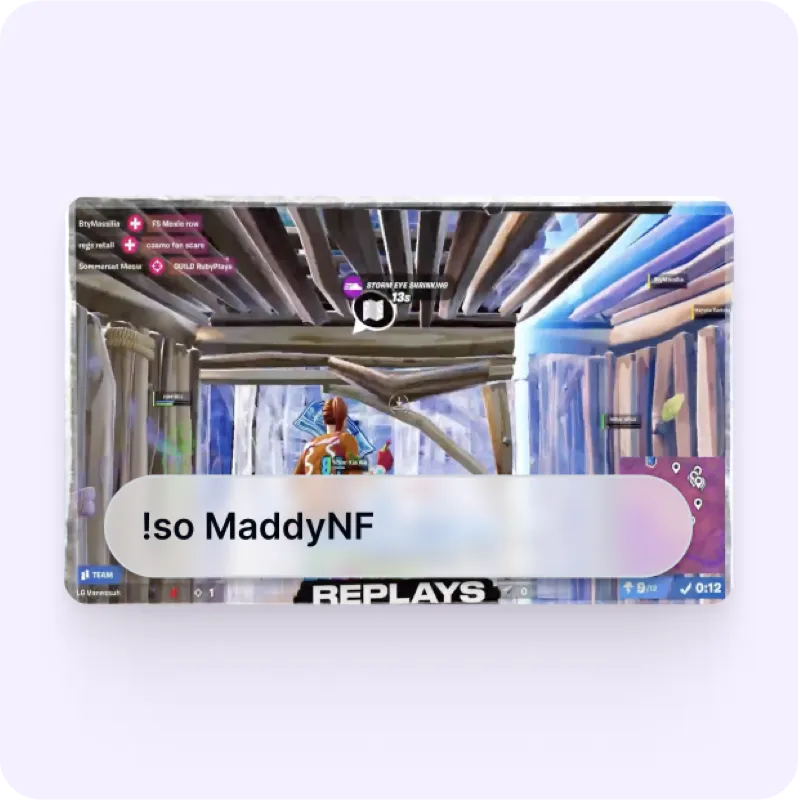 Shoutout widget preview