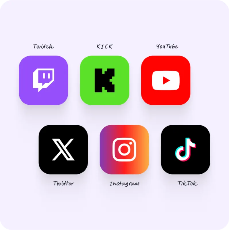 Social rotator widget preview